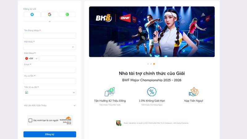 Hướng Dẫn Đăng Ký BK8 Nhanh Chóng Trong 3 Bước